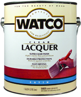 WATCO 63231 Lacquer Clear Wood Finish, Clear, 1 qt Can