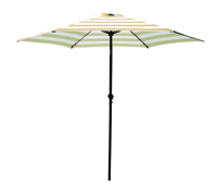 Seasonal Trends Market Umbrella, 9 Ft H, Taupe/White