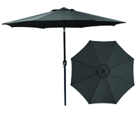 Seasonal Trends Market Umbrella, 9 Ft H, Black