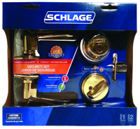 Schlage Flair FB50NVFLA505 Knob Lockset, Keyed Alike Key, 2 Grade, Steel,