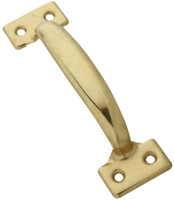 National Hardware N116-764 Door Pull, Steel, Brass