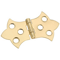 National Hardware N211-821 Decorative Hinge, 2 lb Weight Capacity, Brass