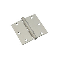National Hardware N225-920 Square Corner Door Hinge, 55 lb Weight Capacity,