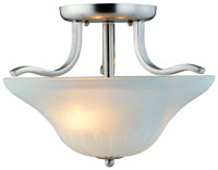 Boston Harbor Dimmable Ceiling Light Fixture, (2) 60/13 W Medium A19/Cfl