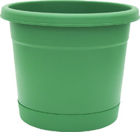 Southern Patio RR1606FE Rolled Rim Planter, 14-1/2 in H, Round, Plastic,