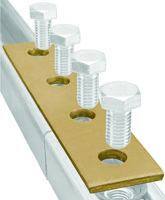 SuperStrut 200 Series ZX207-10 Flat Bracket Splice Plate, Steel, Gold