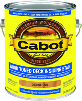 Cabot 3000 Deck and Siding Stain, Natural, 1 gal Can