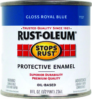 RUST-OLEUM STOPS RUST 7727730 Protective Enamel, Royal Blue, Gloss, 0.5 pt