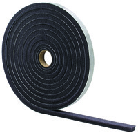 M-D 02071 Foam Tape, 17 ft L, 1/4 in Thick, Gray