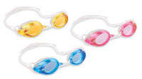 INTEX 55684E Swim Goggles, Polycarbonate Lens