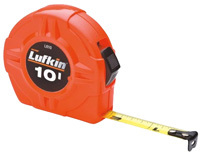 Cresent Lufkin L610 Tape Measure, 10 ft L x 1/2 in W Blade, Steel Blade,