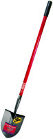 BULLY Tools 82515 Shovel, 11 in L x 9 in W Blade, Fiberglass Handle