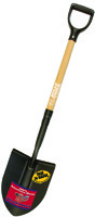 BULLY Tools 72510 Digging Shovel, 9 in W Blade, Ashwood Handle