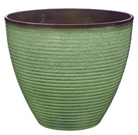 Landscapers Select Wave Planter, 14-3/4 In Dia 12-1/2 In H, Resin