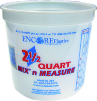 ENCORE Plastics 300344 Disposable Paint Container, 2.5 qt Capacity, Plastic
