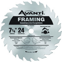 Diablo A0724A Circular Saw Blade, 7-1/4 in Dia, Carbide Cutting Edge, 5/8 in