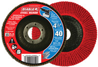 Diablo Steel Demon DCX045040N01F Conical Flap Disc, 40-Grit, Ultra Coarse