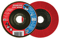 Diablo Steel Demon DCX045080N01F Conical Flap Disc, 80-Grit, Medium Grade,
