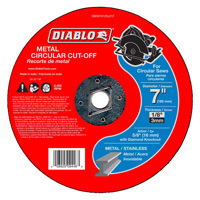 Diablo DBD070125L01F Cut-Off Wheel, Aluminum Oxide, 7 in Dia