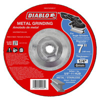 Diablo DBD070250B01F Depressed Center, Type 27 Grinding Wheel, 5/8-11 in