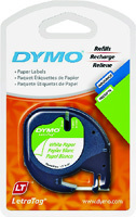 DYMO Letratag 10697 Paper Label, 13 ft L, 1/2 in W