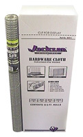 Jackson Wire 11 03 13 13 Hardware Cloth, 1/2 x 1/2 in Mesh, 5 ft L, 36 in W,