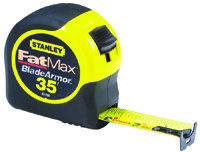 STANLEY 33-735 Measuring Tape, 35 ft L x 1-1/4 in W Blade, Steel Blade,