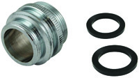 Plumb Pak PP800-60LF Faucet Aerator Adapter, 15/16-27 x 55/64-27 x 3/4 in