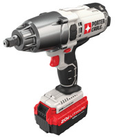 PORTER-CABLE PCC740LA Impact Wrench, 20 V Battery, Lithium-Ion Battery, 1/2