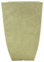 Southern Patio HDR-029885 Tall Planter, 20-3/4 in H, Square, Resin, Bone