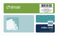 TOP FLIGHT 4630712 Index Cards, White