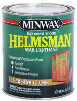 Minwax Helmsman 63210444 Spar Urethane Paint, Clear, Semi-Gloss, 1 qt Can