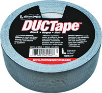 IPG 20C-BK2 Utility-Grade Duct Tape, 60 yd L, 1.88 in W, Rubber Adhesive,