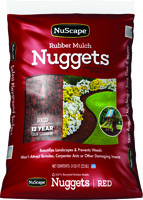 NuScape NS08RW Rubber Mulch Nugget, Redwood, 8 cu-ft Bag