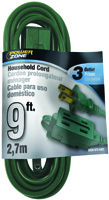 PowerZone Spt-2 Extension Cord, 16/2, 9 Ft