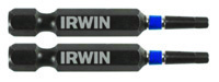 IRWIN 1837468 Power Bit, #1 Drive, Square Recess Drive, 1/4 in Shank, Hex