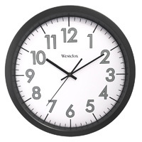 Westclox 32067 Wall Clock, Round, Analog, White Frame