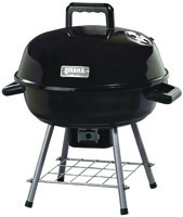 Omaha Kettle Tabletop Charcoal Grill With Handle, 138 Sq-In 14-1/2 In D X