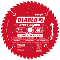 Diablo D0748F Circular Saw Blade, 7-1/4 in Dia, Carbide Cutting Edge, 5/8 in