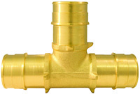 Conbraco EPXT11 Pipe Tee, 1 in, ASTM F1960 Brass