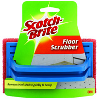 Scotch-Brite 7722 Floor Scrubber, 6 in L, 4 in W, Brown