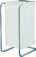 LAUNDRY SORTER W/BAG CHROME