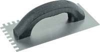 M-D 49104 Tile Installation Trowel, 9 in L, 4 in W, Square Notch, 1/2 in W x
