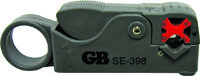 GB SE-398 Coaxial Cutter and Stripper, Coaxial Cable Wire, Black Handle