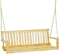 Jack Post Traditional Porch Swing Seat, 2 Persons Seat, Strong Hang, 500 Lb,