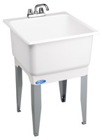 ELM UTILATUB 14CP Laundry Tub Combo Kit, 23 in W x 15 in D Bowl,