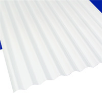 Sun N Rain 103694 Corrugated Roofing Panel, 12 ft L, 26 in W, PVC, White