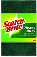 Scotch-Brite 220 Scour Pad, 6 in L, 3.85 in W, Green