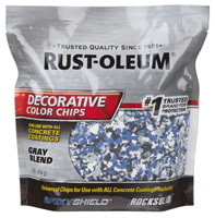 RUST-OLEUM EPOXYSHIELD 301359 Decorative Color Chips, Gray Blend, 1 lb Bag