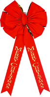 HolidayTrims Christmas Bows, Deluxe Red Velvet With Gold